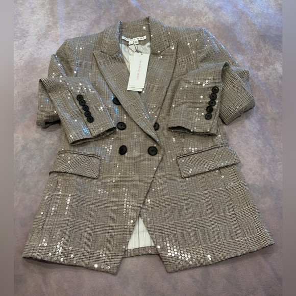 Veronica Beard :6 Women's Sequin-Embellished Blazer Miller Dickey Jacket - Picture 8 of 12